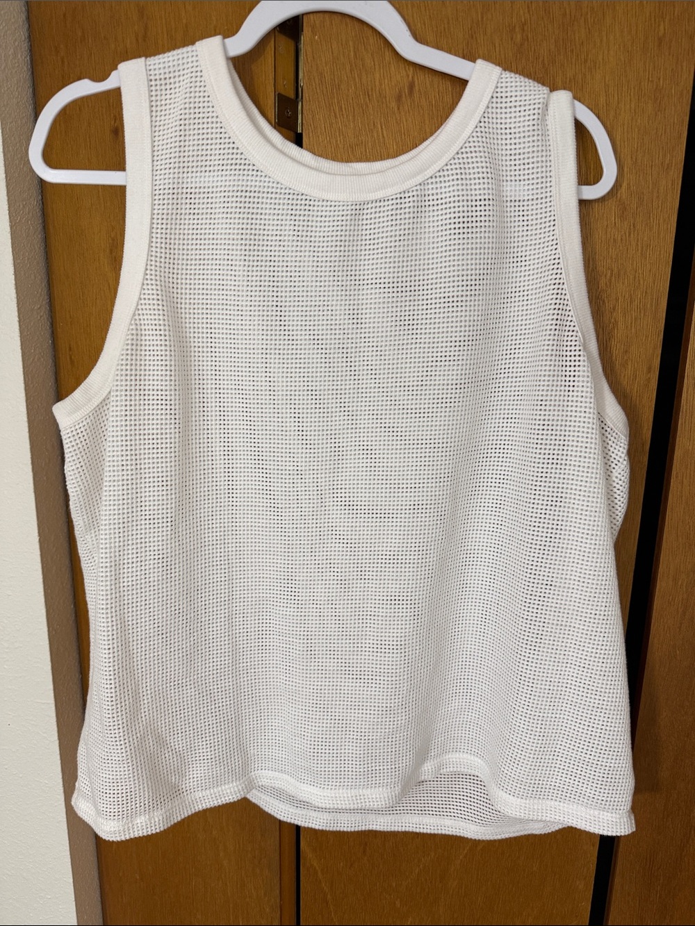 Original Use White Mesh Tank Top